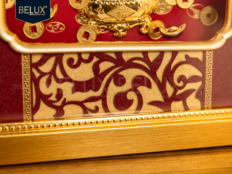 Tranh cây Tài Lộc dát vàng 24K 25x32cm